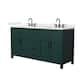 Option Green / Giotto Quartz Top / Matte Black Hardware