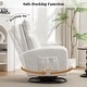 preview thumbnail 48 of 84, HOMYKA Swivel Glider Rocker Accent Chair for Nursery with Side Pocket