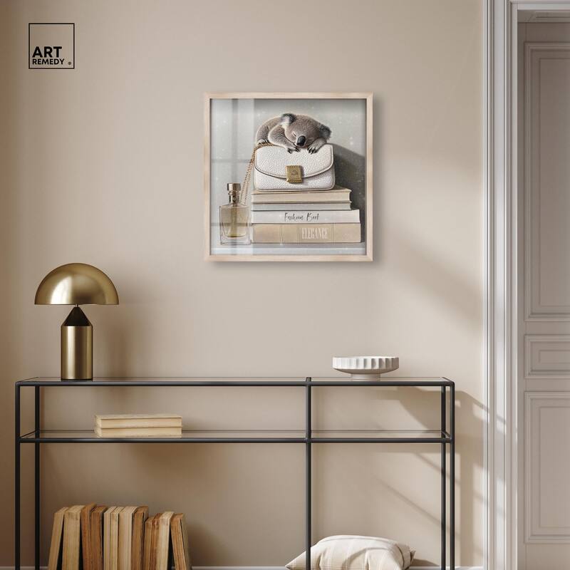 Koala on Fashion Books Shadowbox by Art Remedy