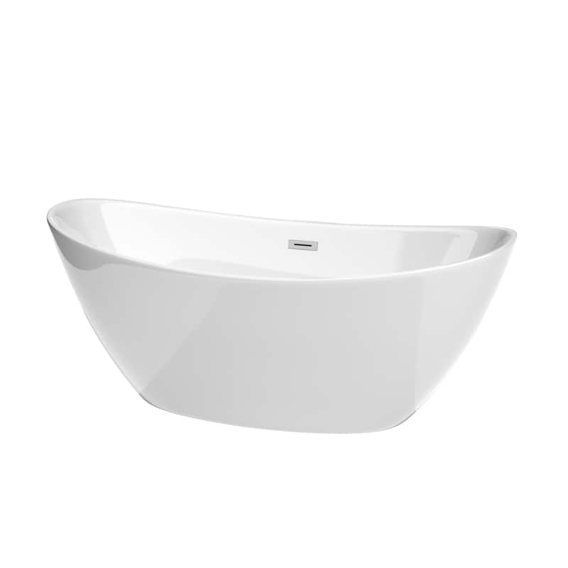 Wyndham Collection WCBTE652066 Dorrit 66" Free Standing Acrylic