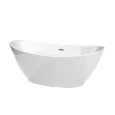 Wyndham Collection WCBTE652066 Dorrit 66" Free Standing Acrylic