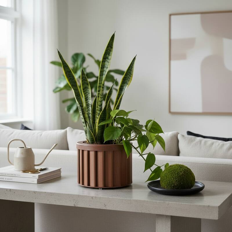 Round Strata Planter