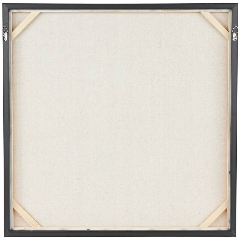 Multi Colored Canvas Abstract Paint Splatter Horse Framed Wall Art with Black Frame - Multi-Color