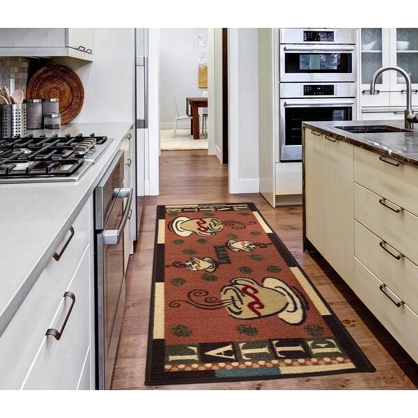 Ottomanson Sara S Kitchen Paisley Coffee Vegetable Runner Rug On Sale Overstock 10235190