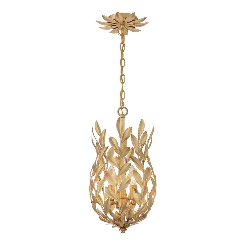 Crystorama Lighting Group 563 Broche 3 Light 10" Wide Taper Candle