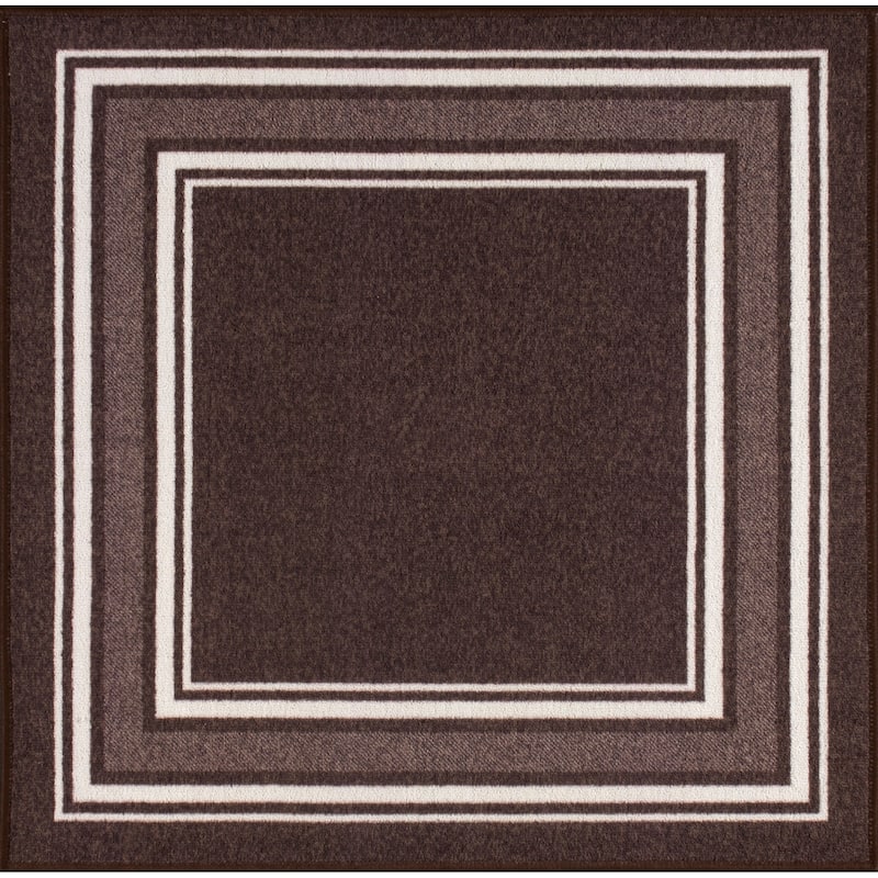 Beverly Rug Non Slip Bordered Stair Treads for Wooden Steps Indoor