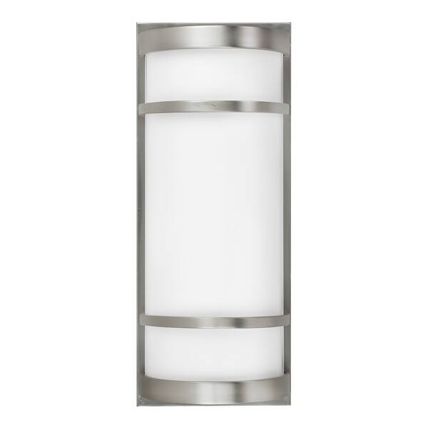 slide 4 of 3, Brio 1-light Satin Nickel Outdoor Light 32 Watt