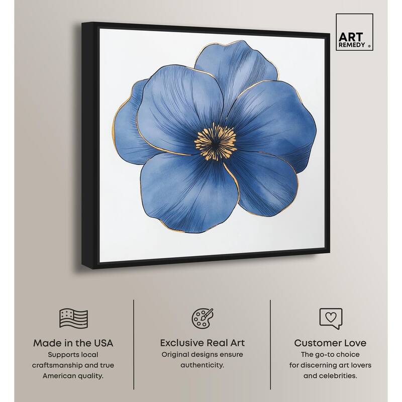 Blue Brilliance II Canvas by Art Remedy
