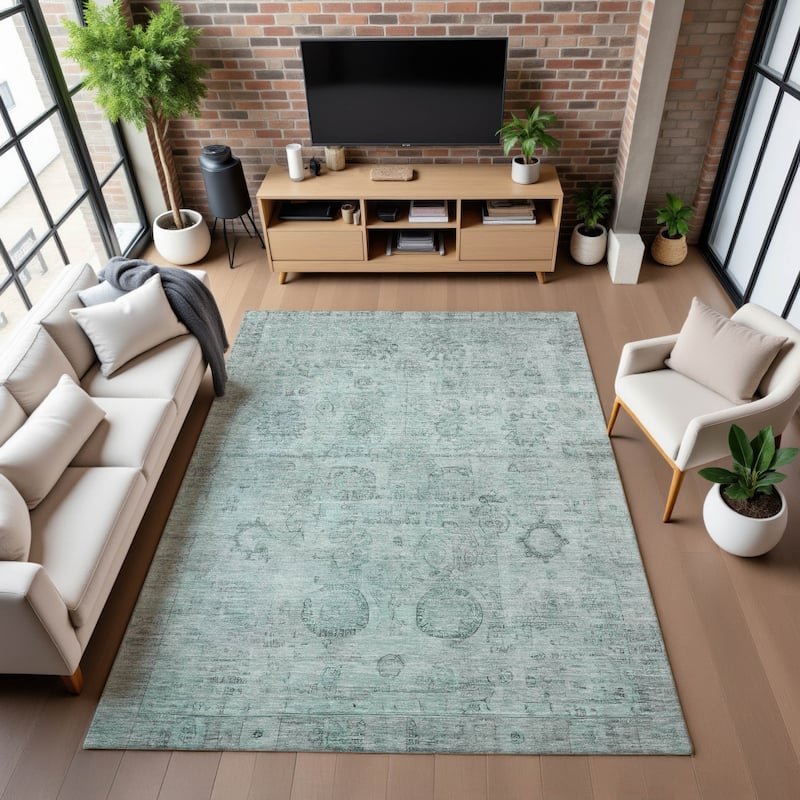 Premium Washable Super Soft Vintage Traditional Mayfield Rug