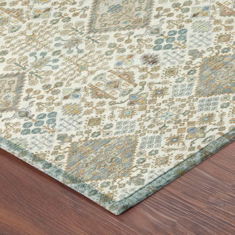 Machine Washable Indoor/ Outdoor Global Bidunga Chantille Rug