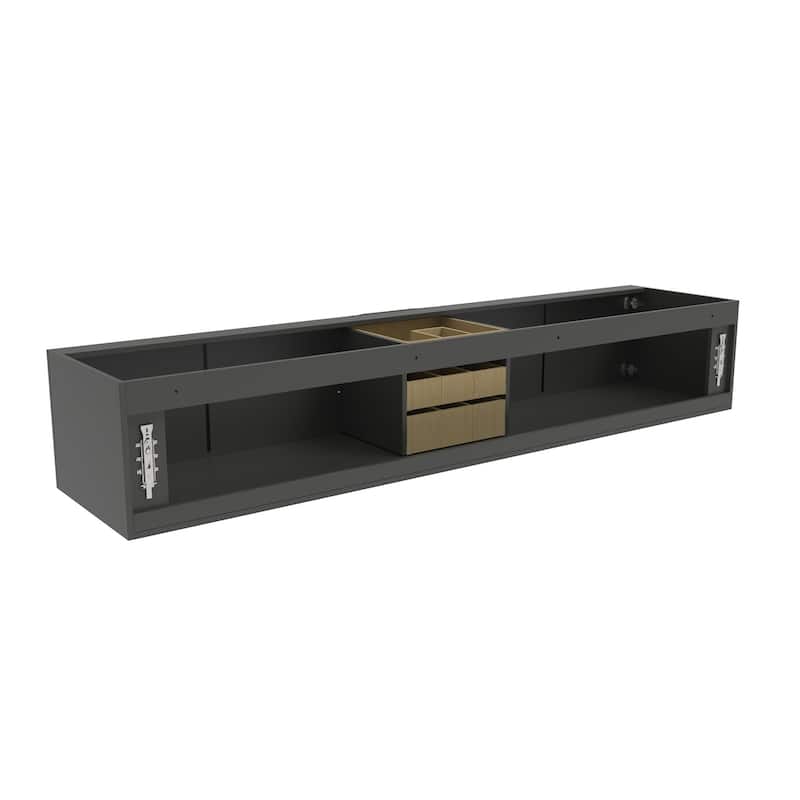 Alpine 84" Wall Mounted Bathroom Vanity (Base Only)
