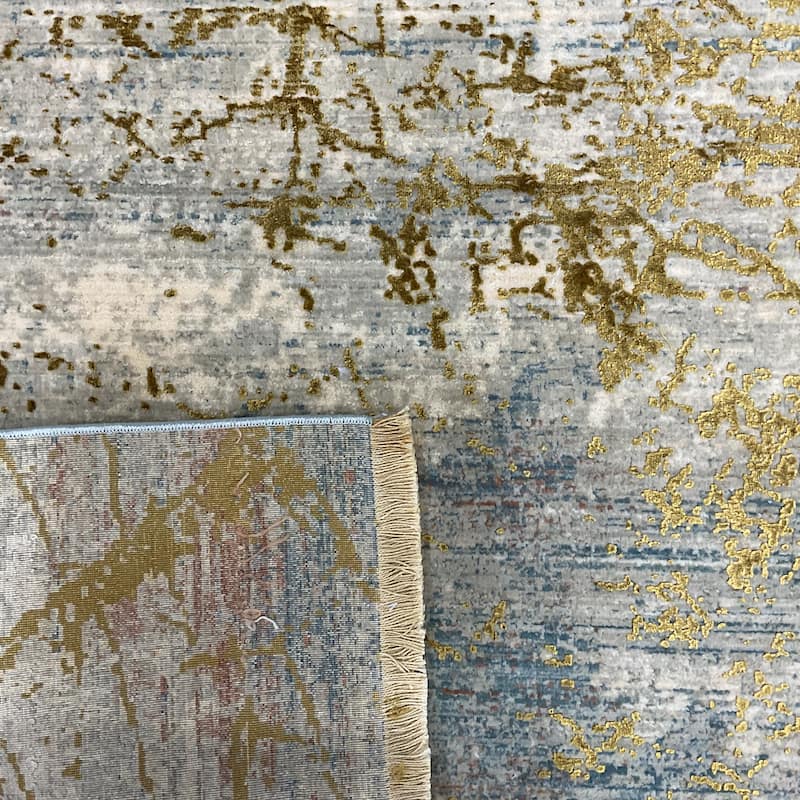 HERAT ORIENTAL Turkish Modern Erased Design Wool & Silk Rug - 2' x 2'11"