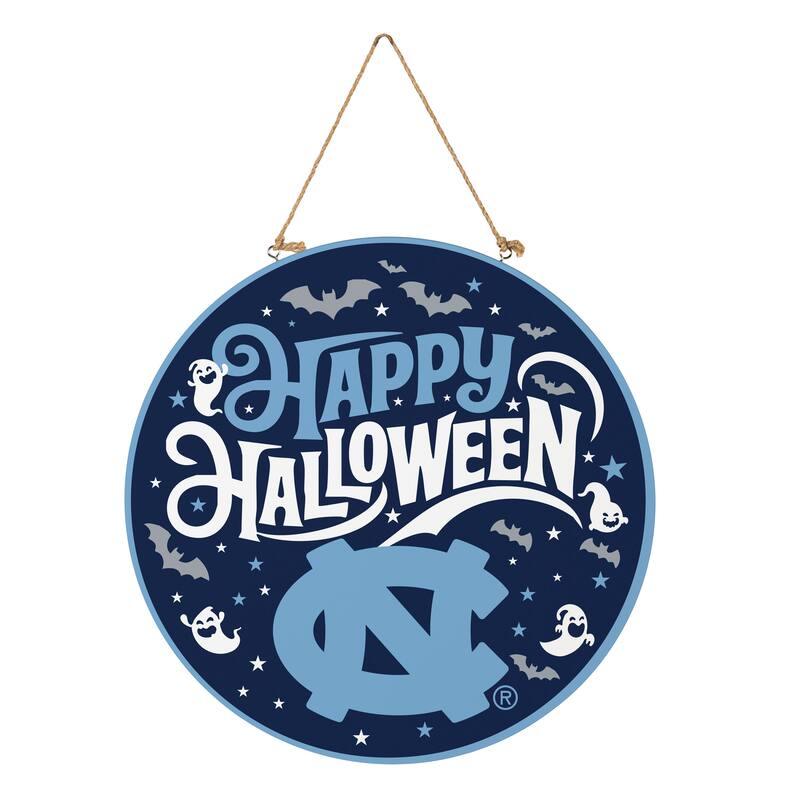 University of North Carolina 18" x 18" Halloween Door Décor Wall Sign