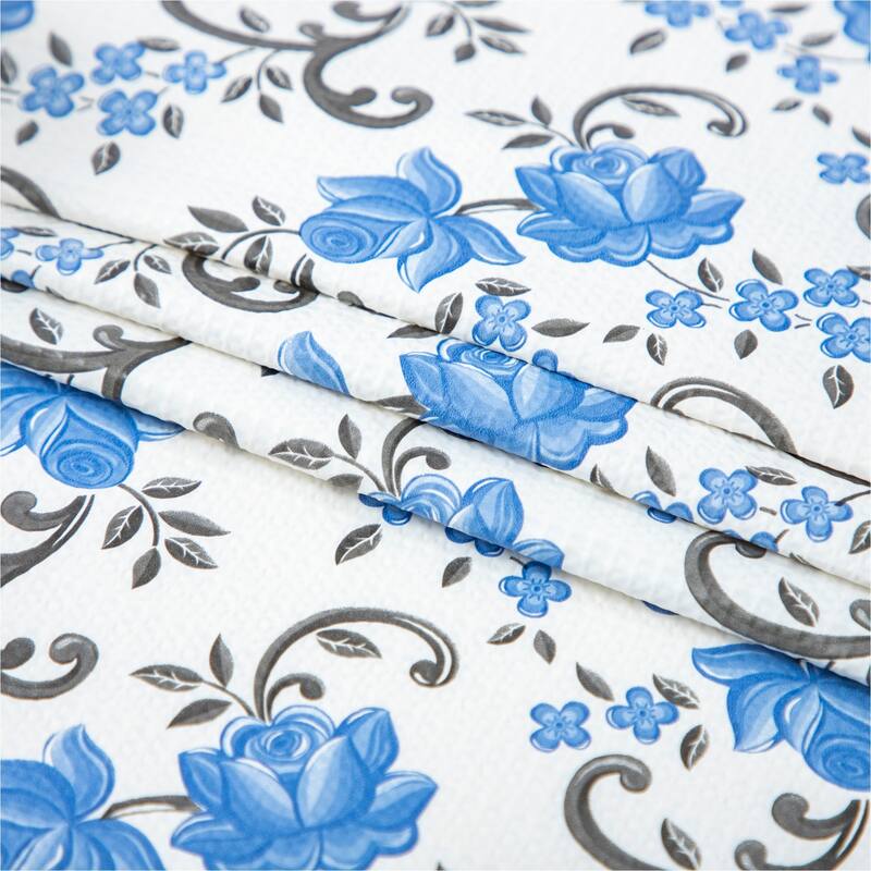 Printed foam kitchen shelf liner Independence Day Blue 18x96 12×120In