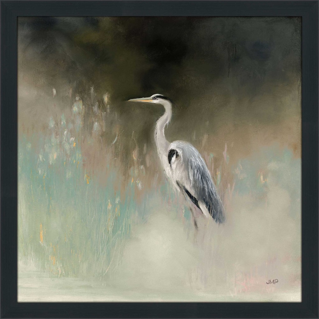 "Peaceful Egret Teal" Print on Acrylic