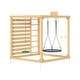 preview thumbnail 3 of 13, 8-in-1 Cedar Wood Outdoor Playset for Backyard, Kids Swing Set with Climbing Wall, Monkey Bars, Basketball Hoop & Sand Box
