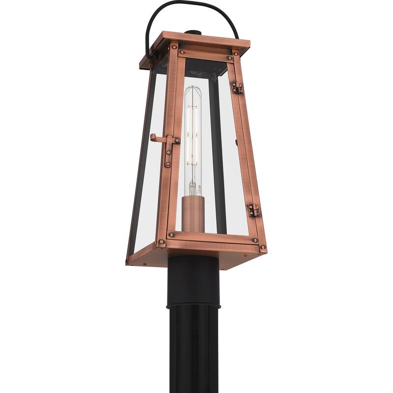 Carolina 1-Light Aged Copper Outdoor Post Lantern