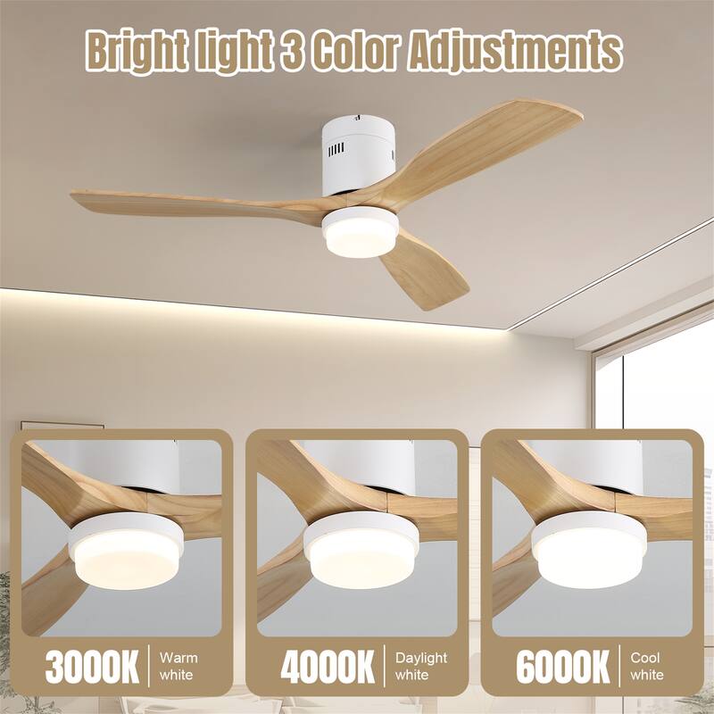 52 Inch Smart 6-Speed Ceiling Fan with Remote Control