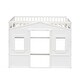 preview thumbnail 11 of 12, Solid Construction Twin Size House Kids Bed Loft Bed With Ladder
