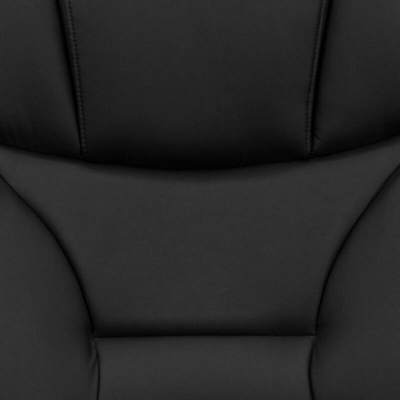 High Back LeatherSoft Executive Swivel Office Chair w/Lip Edge Base & Arms