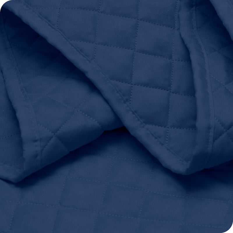 Bare Home Diamond Stitched Lightweight Microfiber Coverlet Set