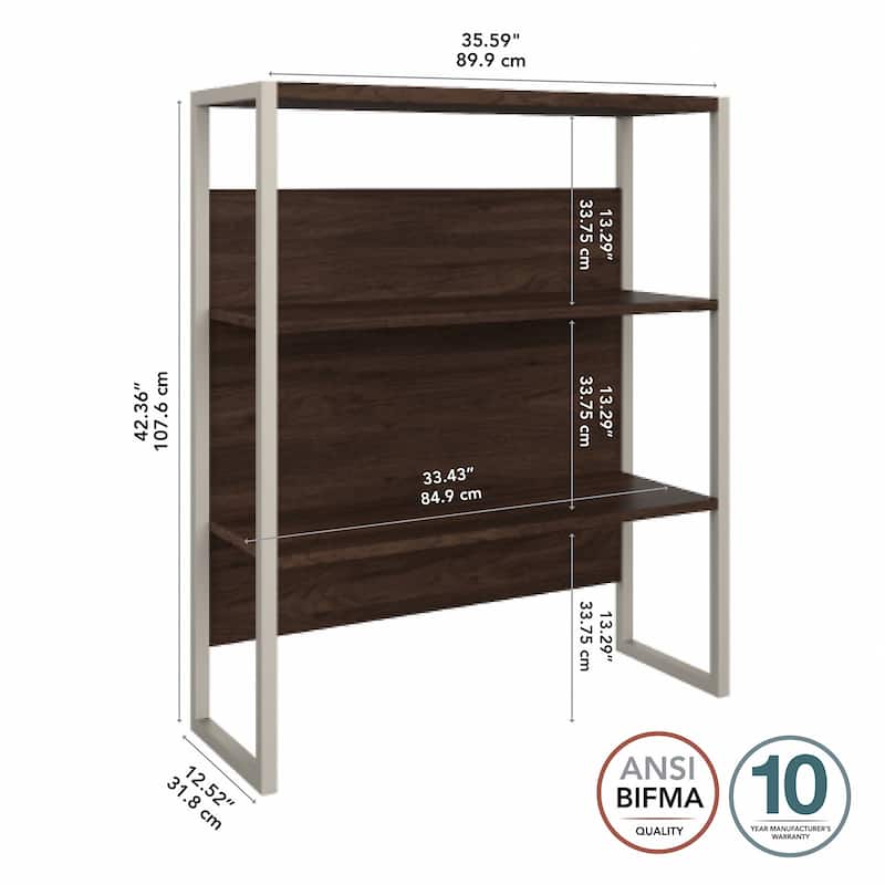 Hybrid 36W Bookcase Hutch by Bush Business Furniture