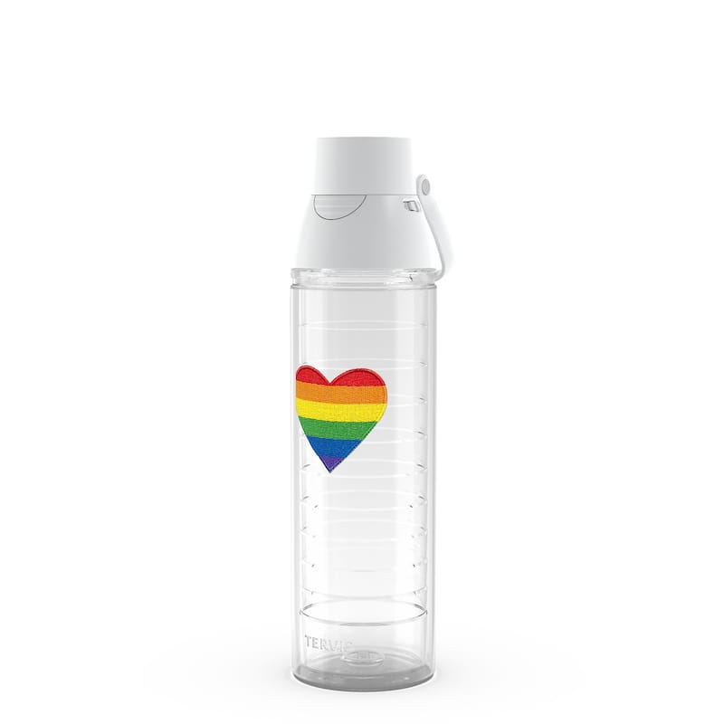 Tervis Pride Heart Made in USA Double Walled Insulated Travel Tumbler, Classic - 24oz Venture Lite Water Bottle