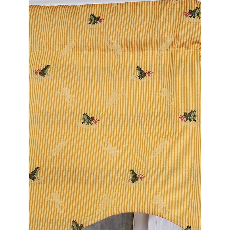 RLF Home Design Ribbit Regal Window Valance