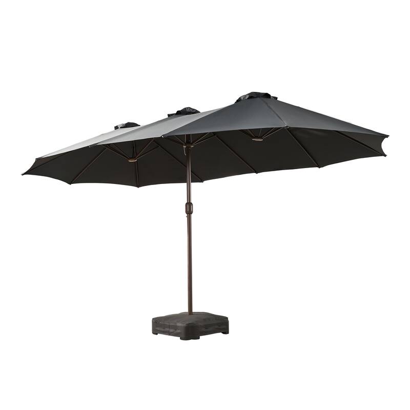 HOOOWOOO Outdoor Patio Umbrella with Crank Handle