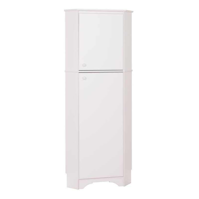 Prepac Elite Winslow Tall 2-Door Corner Storage Cabinet - 29.25"w x 72"h x 18.75"d