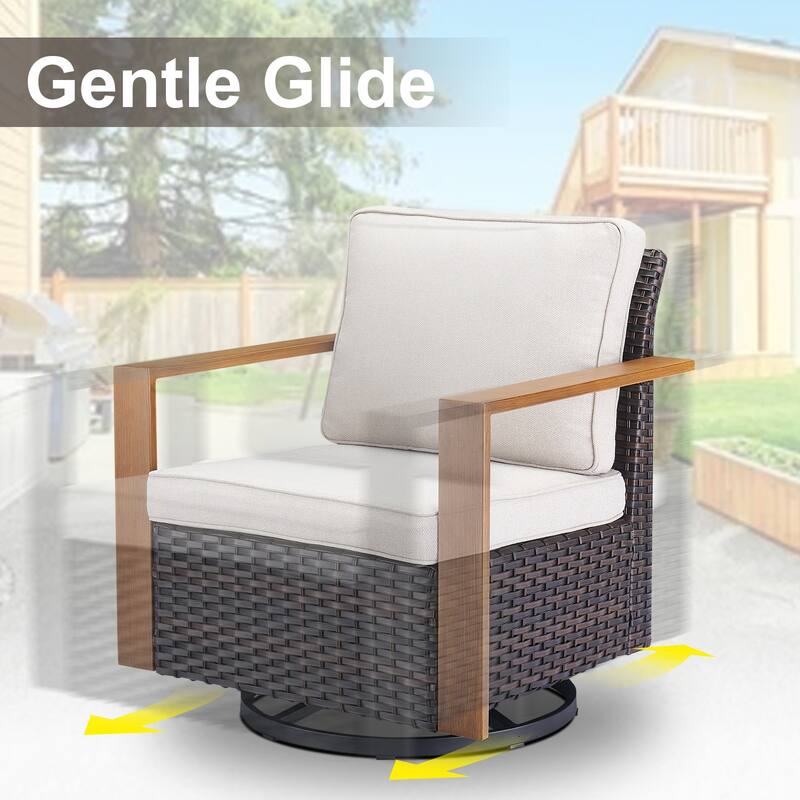 Gymojoy Outdoor Wicker Patio Furniture Sofa Set
