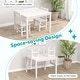 preview thumbnail 19 of 19, Costway Wooden Kids Table and 2 Chairs Set with Rubber Wood Legs - See Details