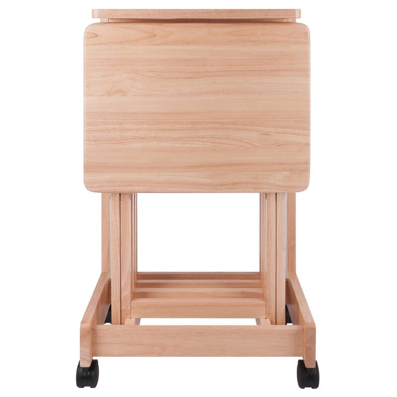 Brienda 5-Pc Snack Table Set, Flip Top - 19.13 x 14.17 x 32.2 inches