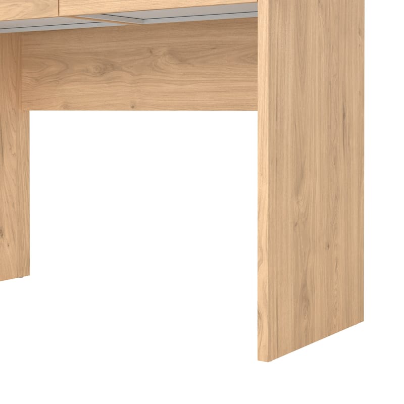 Porch & Den Wilbur Home Office Writing Desk with 2 Storage Drawers
