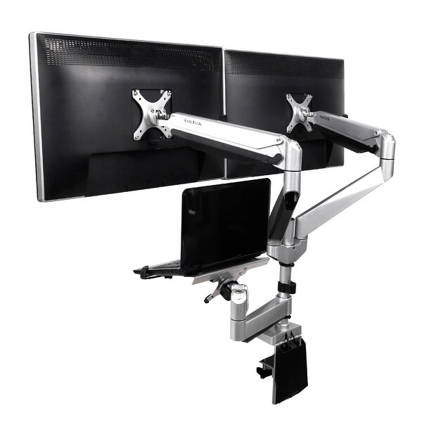 Shop Loctek D7tp Swivel Triple Arm Desk Lcd Laptop Mount Monitor Stand Fits 10 27 Computer Screen 10 1 17 3 Notebook Overstock 18151679