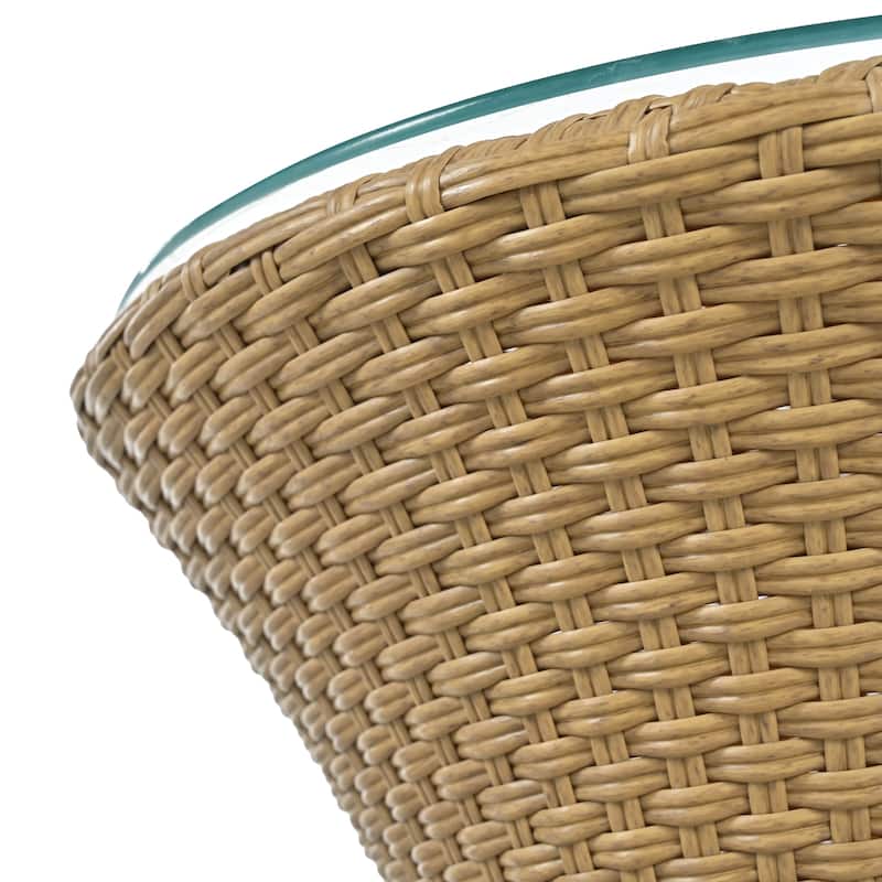 Kono 3-piece Wicker Chat Set by Christopher Knight Home