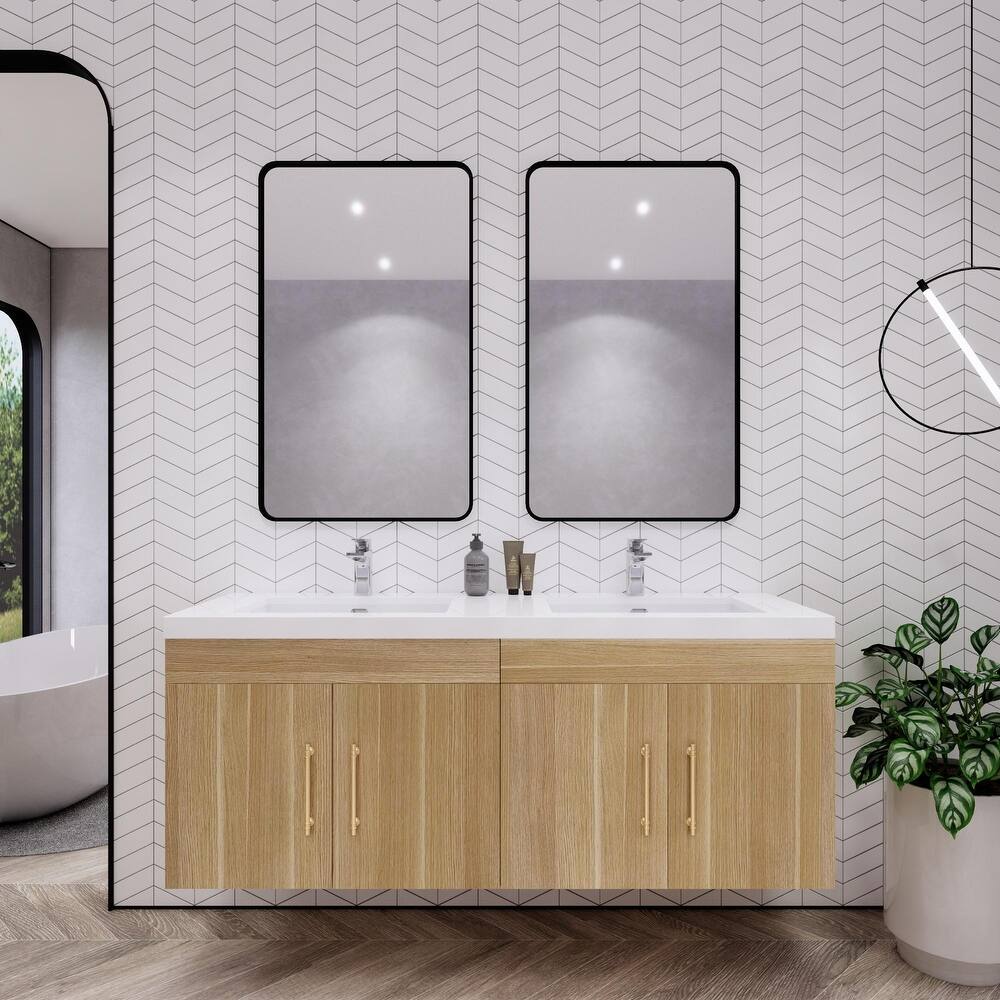 Eliza 60'' Wall Mounted Vanity with Double Sink