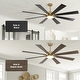 preview thumbnail 6 of 18, Vaczon 72" Modern Brass Plywood Large Smart Ceiling Fan with Dimmable LED Light and Remote - 72" - Remote & App Control