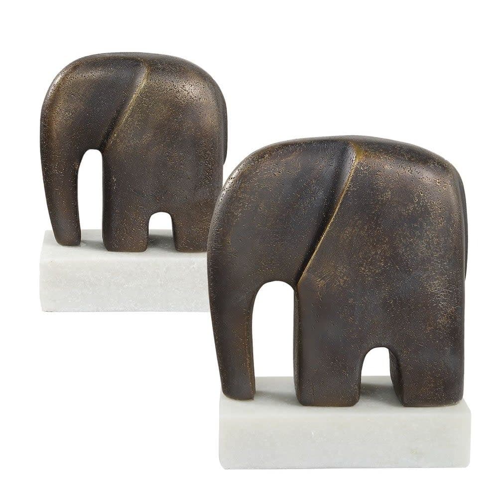Uttermost 18195 Timeless Tusk 9-1/16" Tall Polyresin Animals Table