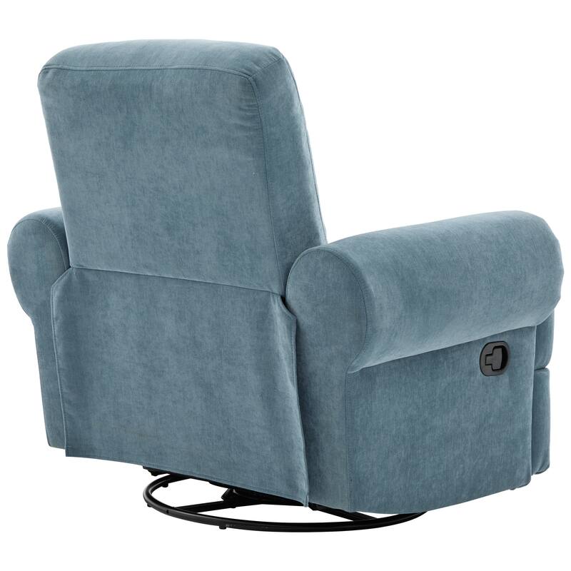 Manual Recliner Sofa Swivel Recliner Rocker Chair with Adjustable Backrest for Living Room, Bedroom, or Nursery