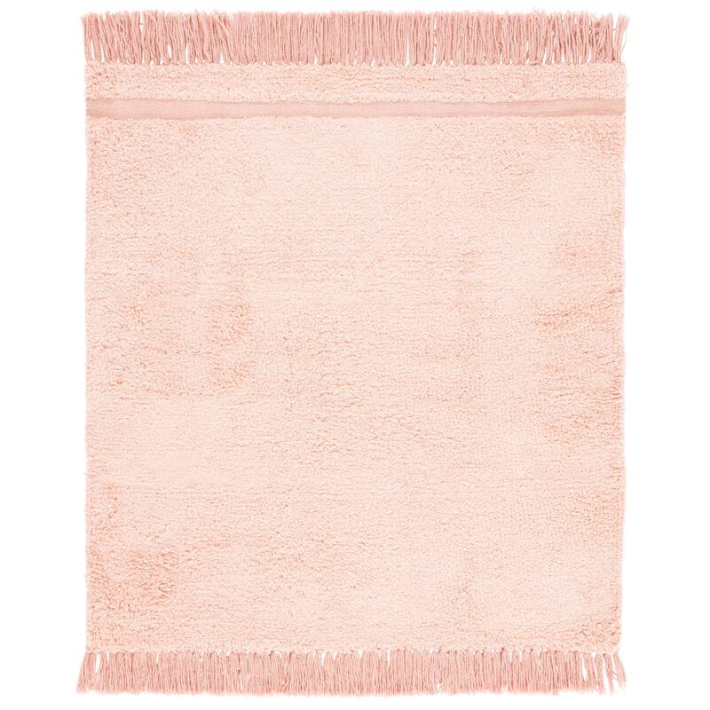SAFAVIEH Hand-Woven Easy Care Katey Modern & Contemporary Cotton - 6' Square - Pink - Square