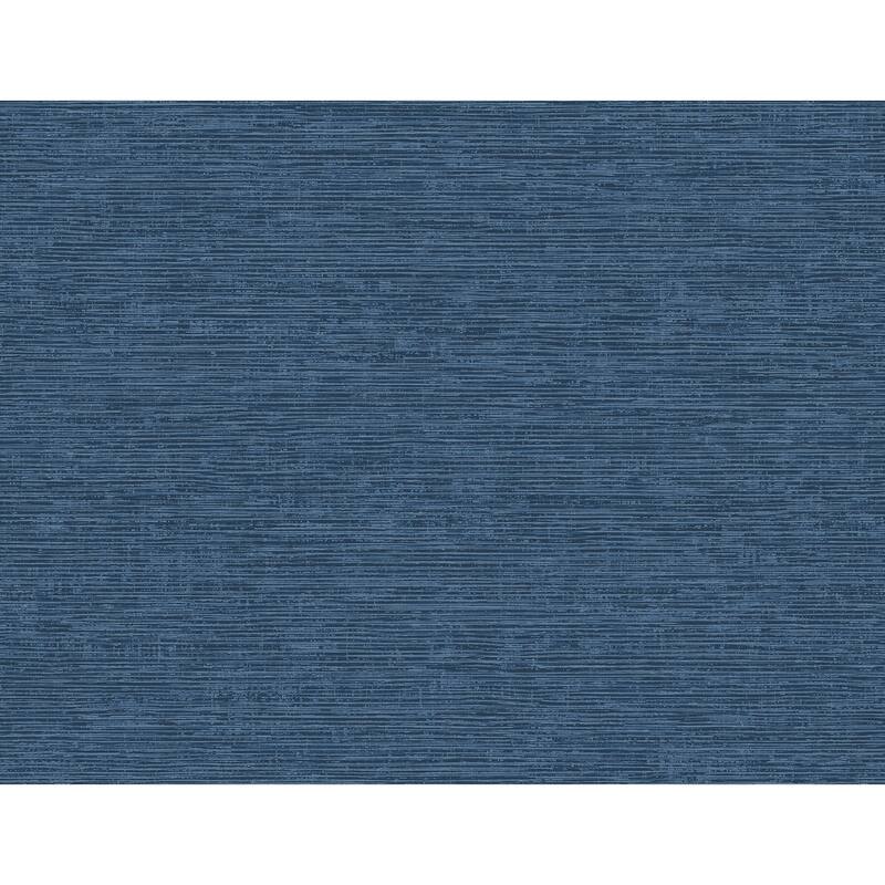 A-Street Prints Tiverton Indigo Faux Grasscloth Wallpaper
