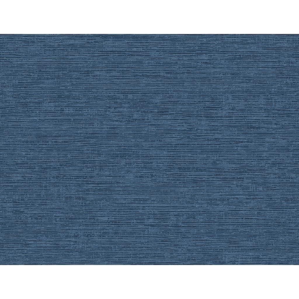 A-Street Prints Tiverton Indigo Faux Grasscloth Wallpaper