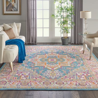 The Curated Nomad Cayuga Oushak Boho Medallion Area Rug