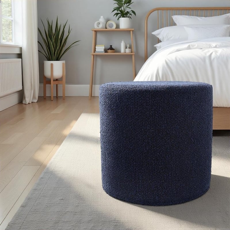 Allan Andrews No Tip Cylinder Ottoman with Cover, Barbet Collection