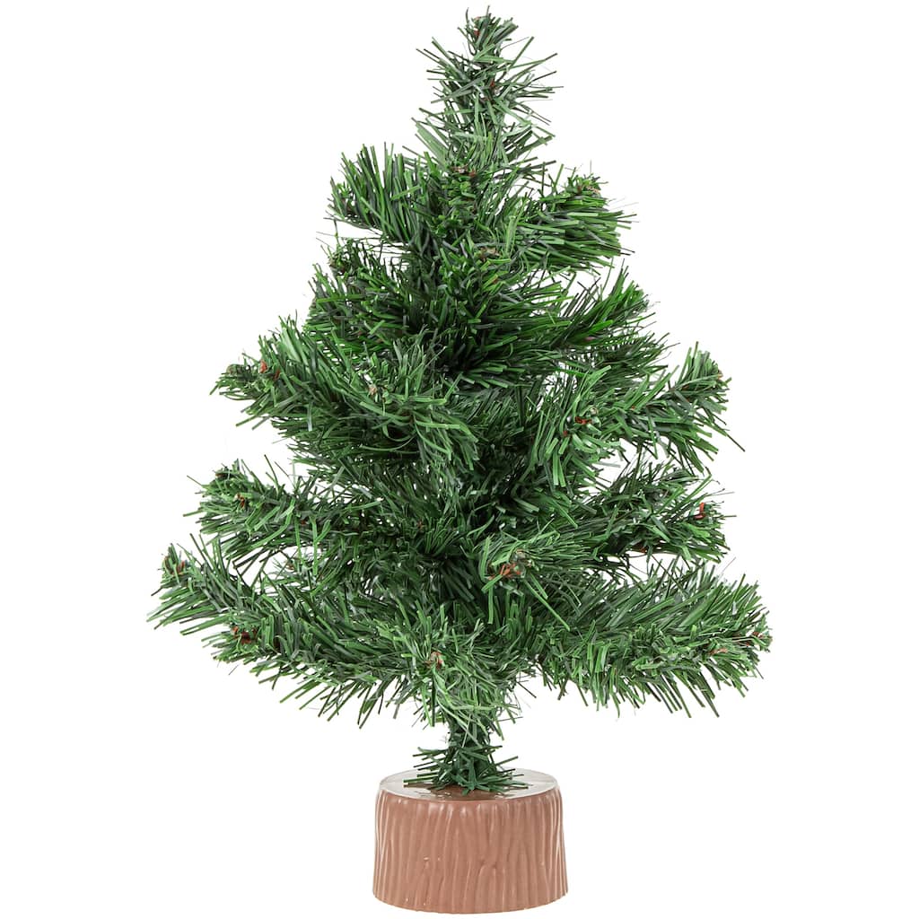 12" Mini Pine Full Artificial Christmas Tree, Unlit - 1 Foot