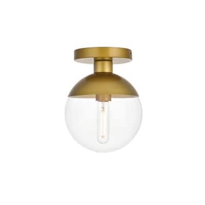Clear Glass 1-light Flush Mount