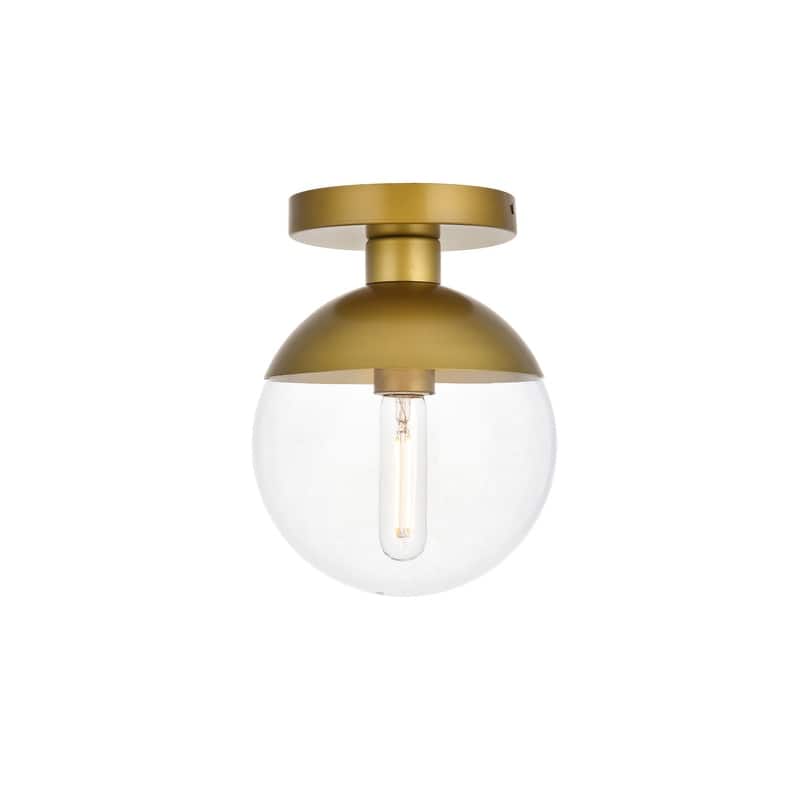 Clear Glass 1-light Flush Mount