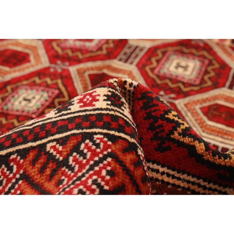 Teimani Red Rug 3'2" x 4'10" - 3'2 x 4'10