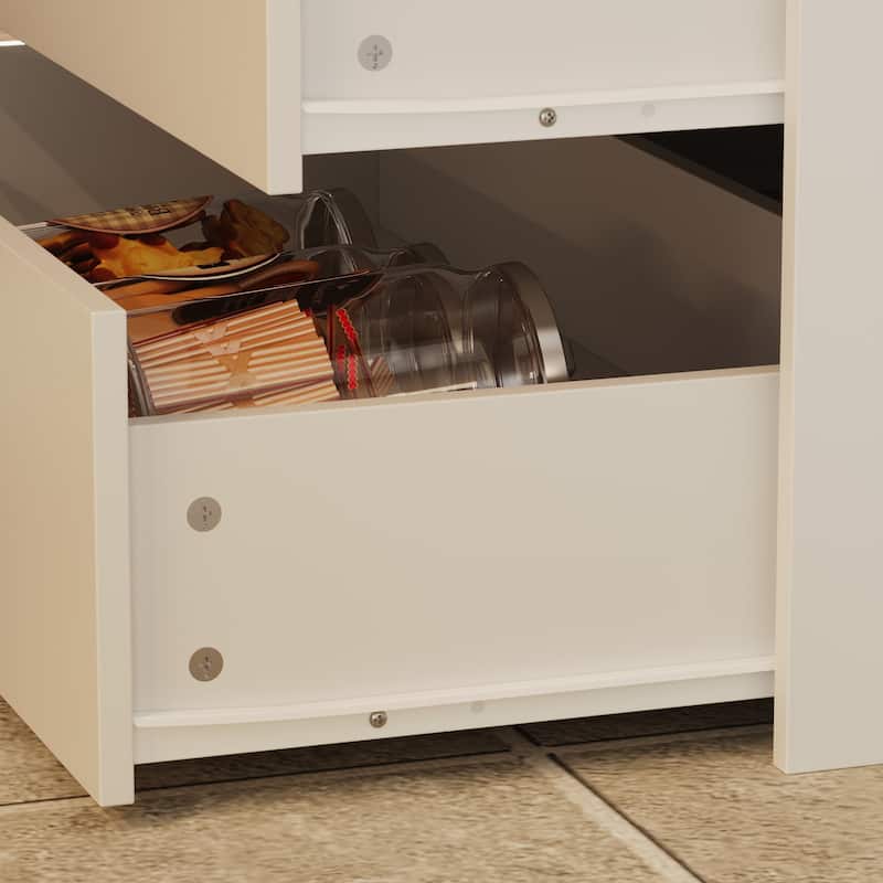Sleek Closet Storage Island with Multiple Drawers for Accessories